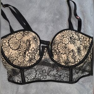 New With Tags Floral Lace Bustier Bra Victoria's Secret